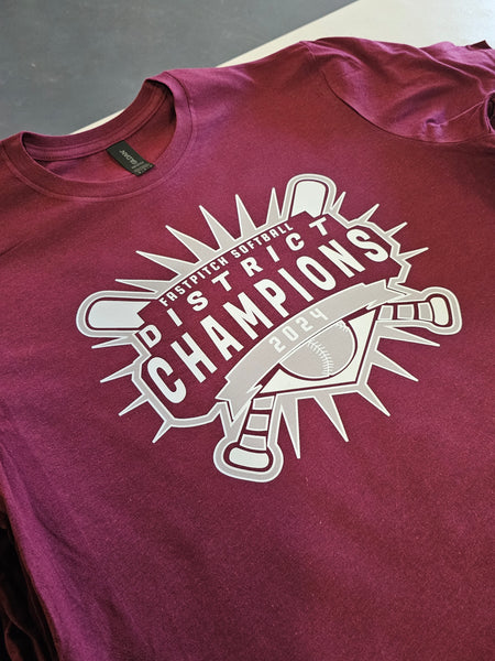 2024 Fast Pitch District Championship tees