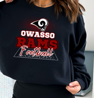 Owasso Rams (Tees, Hoodies, Sweatshirts, Long-sleeves) With and Without Roster