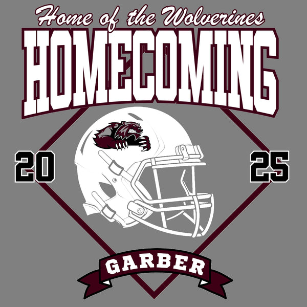 Home of the Wolverines - Homecoming 2025 - COURT WILL BE ADDED TO THE BACKS